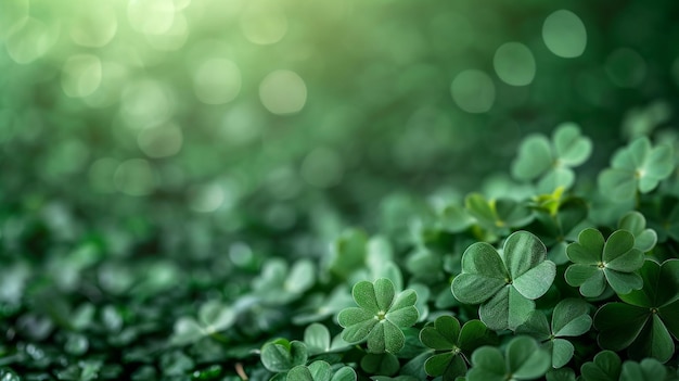 st Patricks day garden party background with copy space