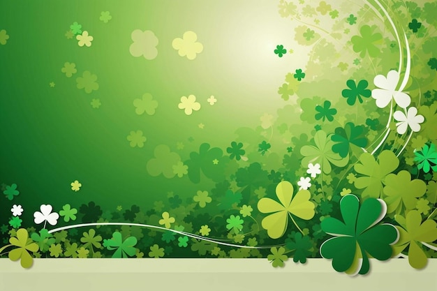 St patricks day glover background