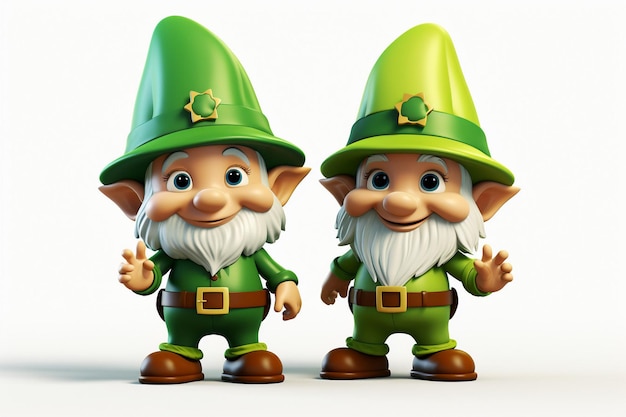 Photo st patricks day gnomes falt clipart