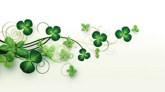 St Patricks Day isolated on white background Generative ai