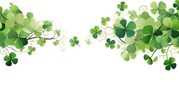 St Patricks Day isolated on white background Generative ai