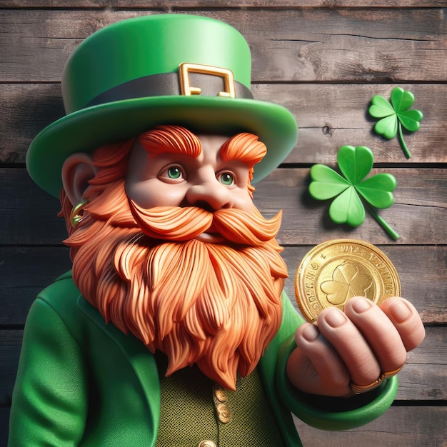 st patricks day leprechaun illustration background for your banner social media