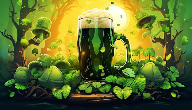 st patricks day mugs of beer