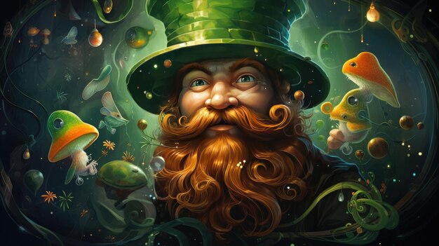 St Patricks Day portrait of Patrick