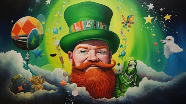 St Patricks Day portrait of Patrick