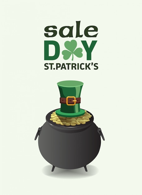 St patricks day sale advertisement vector