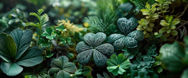 St Patricks Day Top Border Shamrocks HD Achtergrond Wallpaper Desktop Wallpaper