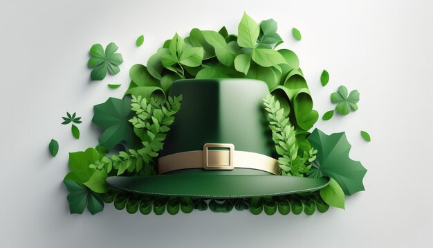 Foto st. patricks day design distintivo per le vacanze vintage.generative ai