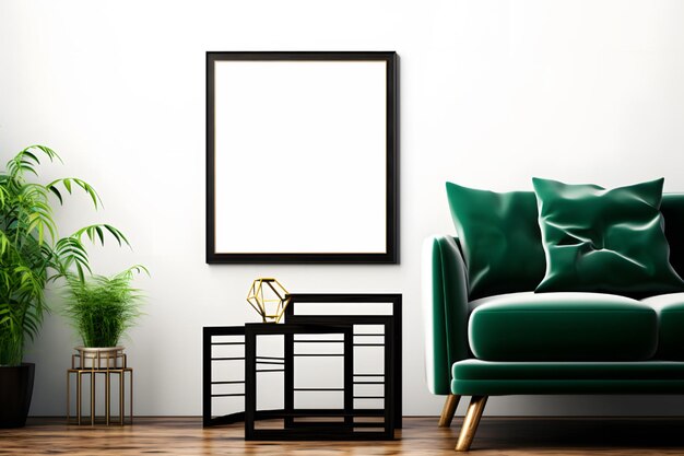 St Patricks Day Wall Art Frame Mockup Blank St Patricks Frame mockup