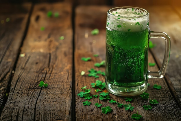 Photo st patricks day with green beer
