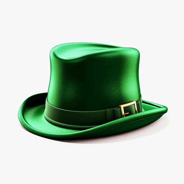 St Patricks hat with clover vector illustration