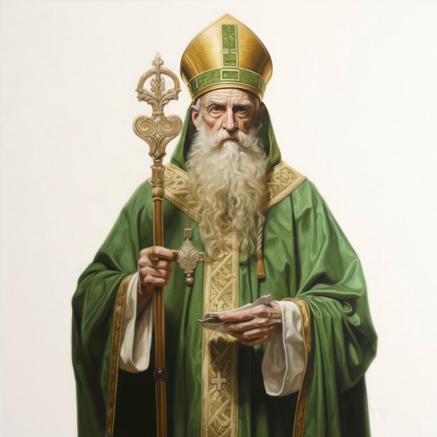 Photo st patricks on white background