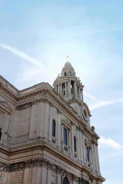 St pauls cathedral in the backlight of afternoon london uk