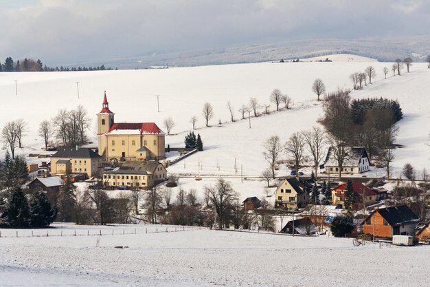 St Peter en Paul Church in Ceske Petrovice Tsjechische Republiek