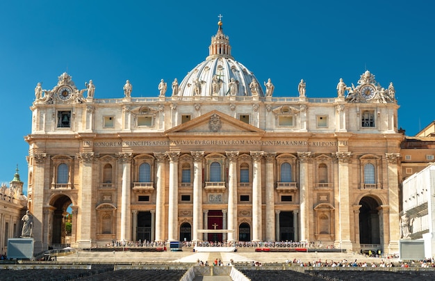 Foto la basilica di san pietro in vaticano roma italia europa