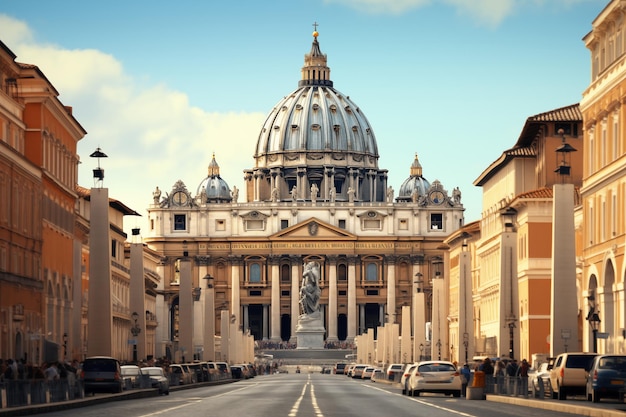 Foto st peter vaticano ultrad etalisation ultra realistico immagine hd