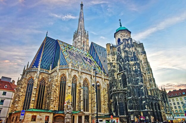 Cattedrale di santo stefano su stephansplatz a vienna, austria