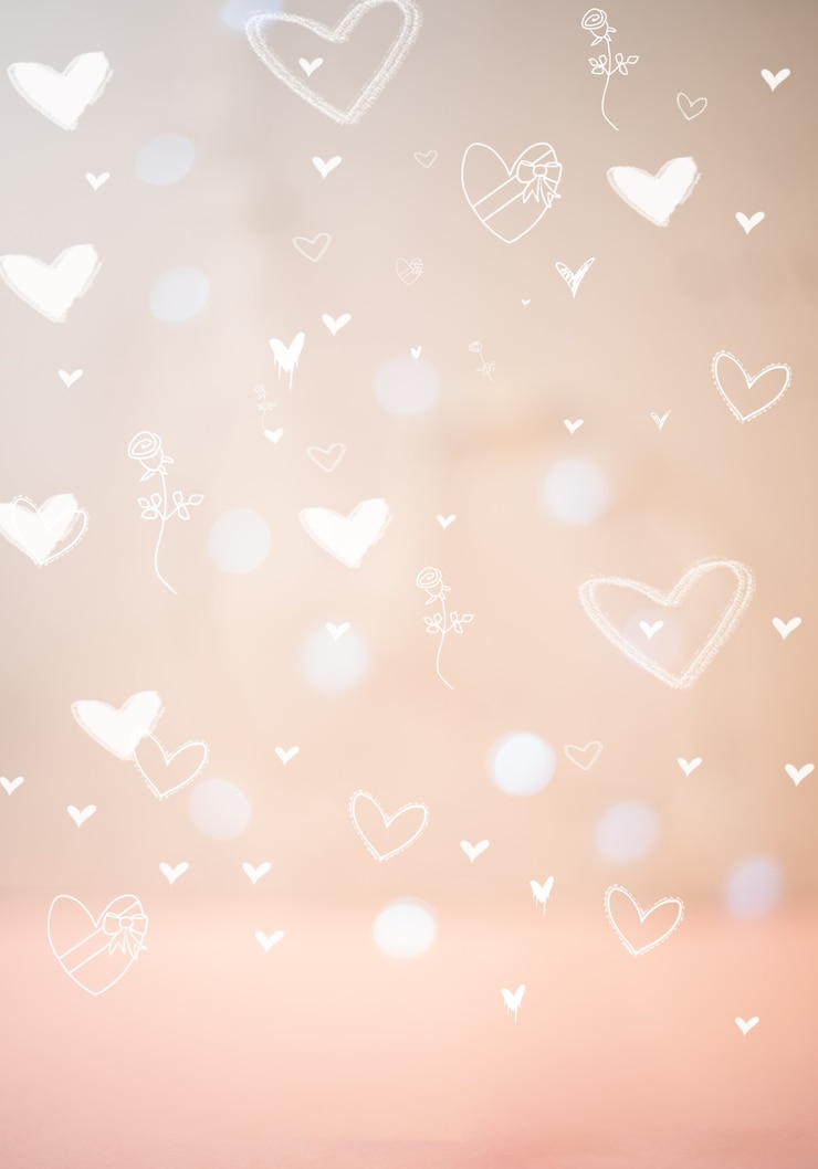 Foto st valentijnsdag hart bokeh achtergrond