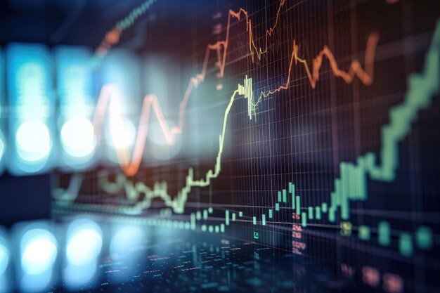 Staafdiagrammen Diagrammen financiële cijfers Forex grafiek aandelenmarktinvesteringen