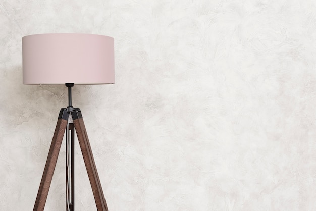 Foto staande lamp van de close-up minimalistische ontwerper