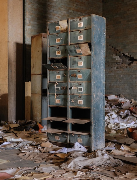 Photo stack of abandoned room