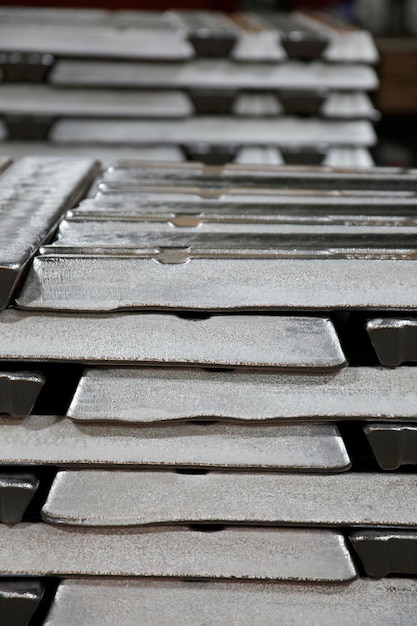 Stack of Aluminum ingots