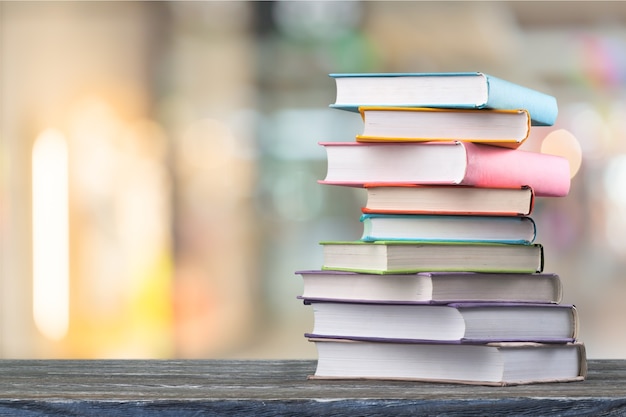 Stack Book on the desk