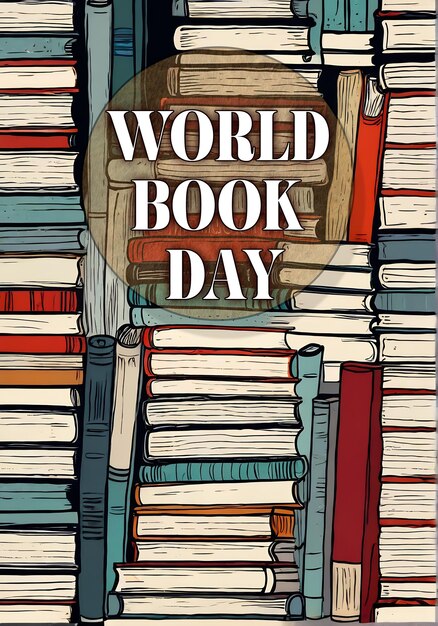 stack of books background world book day