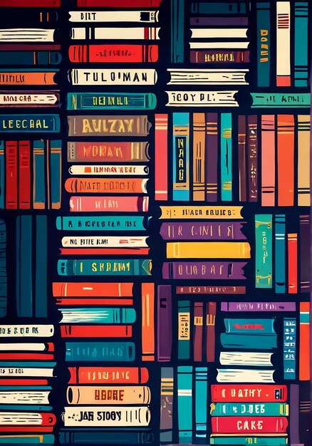 Photo stack of books background world book day