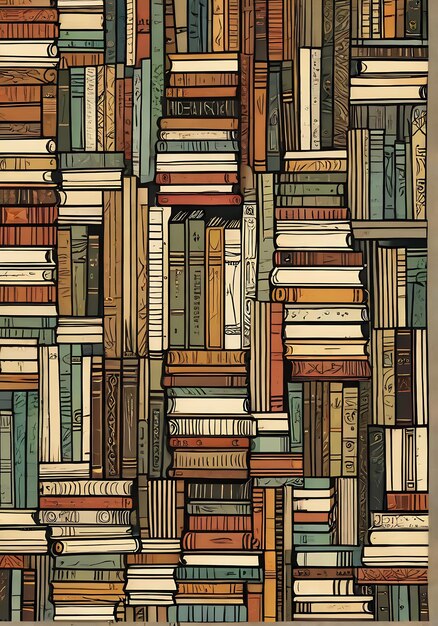 Photo stack of books background world book day