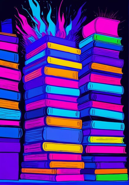 stack of books background world book day