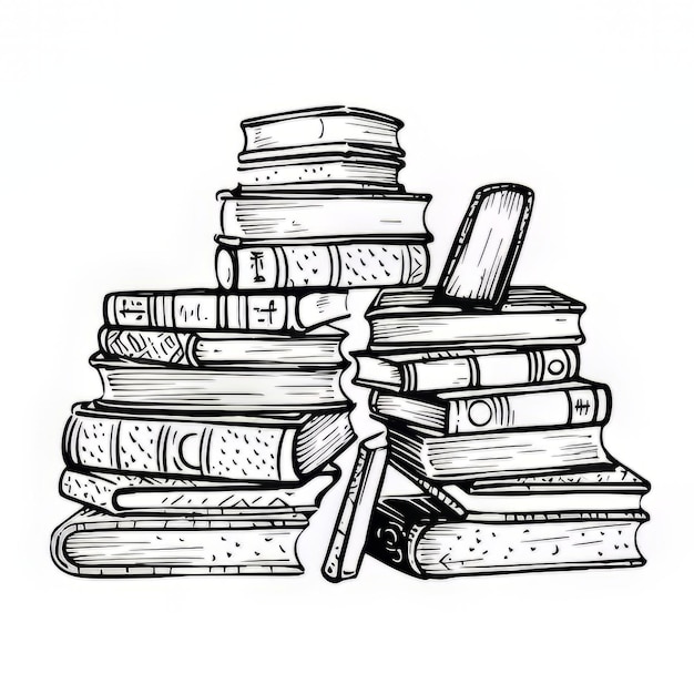 stack of books illustration