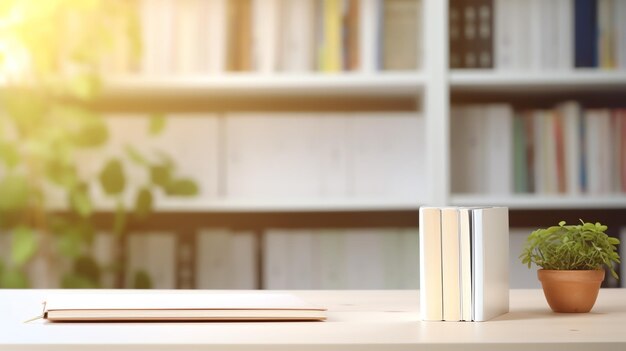 a stack of books on a table