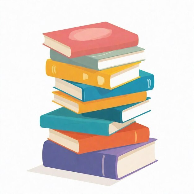 Photo a stack of books with a colorful cover that says quot the book quot