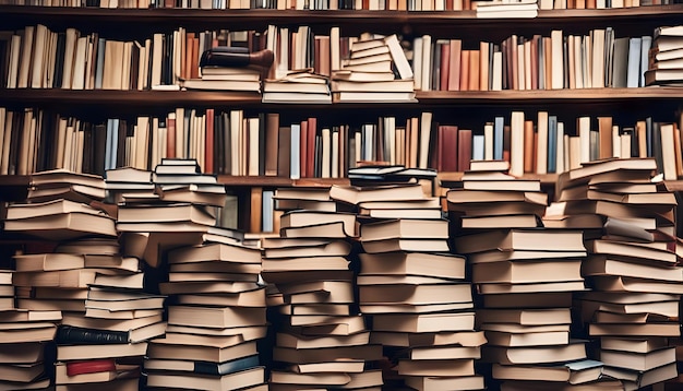 Photo a stack of books with one that says  the one  on the top