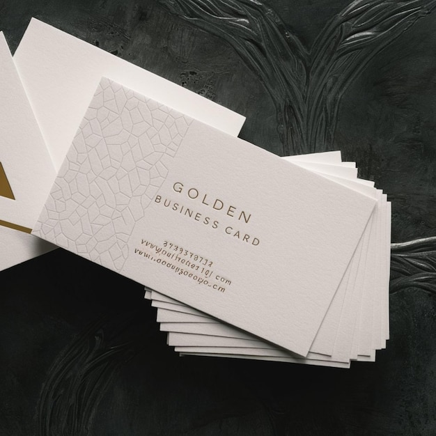 a stack of business cards with the word gold cards on them