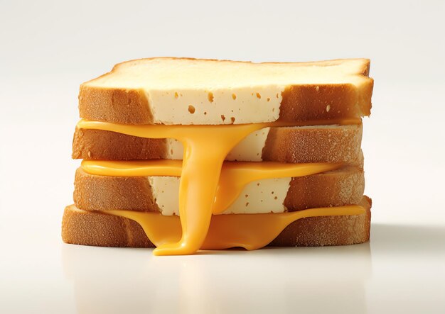 Photo a stack of cheese sandwiches