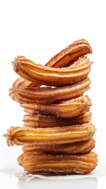 A stack of churros sitting on top of each other generative AI