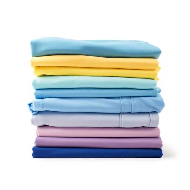 Stack of clothes isolated