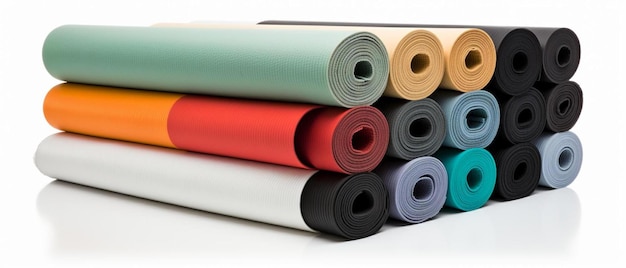 a stack of colored pencils with one red and one green