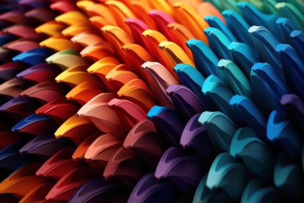 Photo stack of colorful pencils tips art background