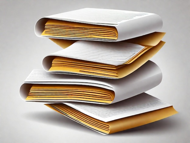 Stack of Crisp White Papers