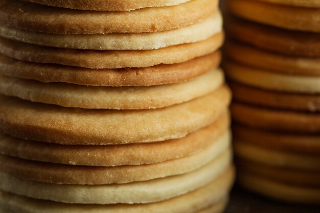 A stack of crunchy delicious sweet meal and useful cracker