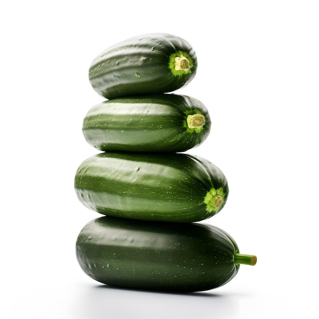 A stack of cucumbers