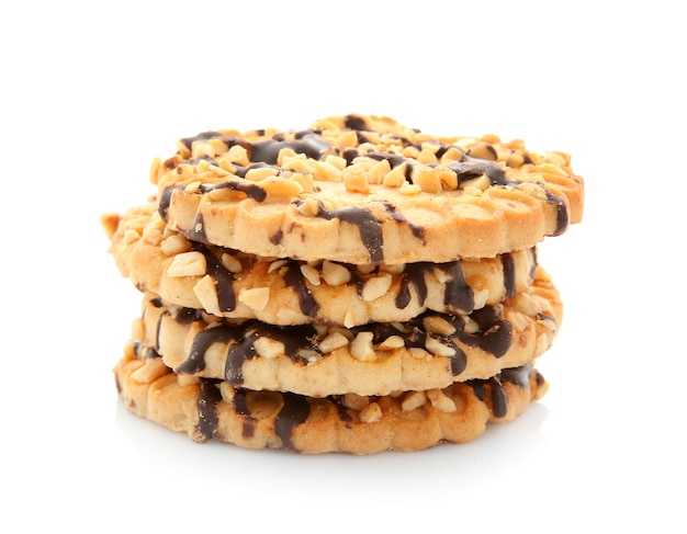 Stack of delicious oatmeal cookies