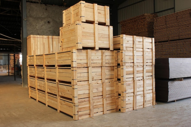 Stack di pallet di legno