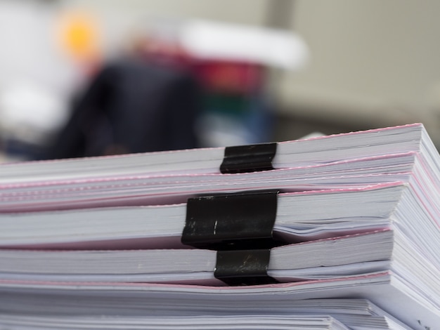 Stack of document on the table , business concept