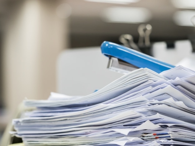 Stack of document on the table , business concept