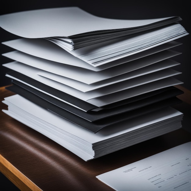 stack of documents on a desk stack of documents on a desk