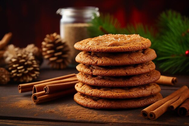 Stack of Gingerbread Cookies